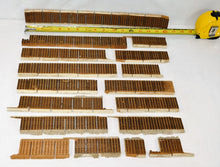 Load image into Gallery viewer, 17 Tru Scale HO scale Roadbed Wooden Vintage STRAIGHTS no rails custom cuts 16&quot;
