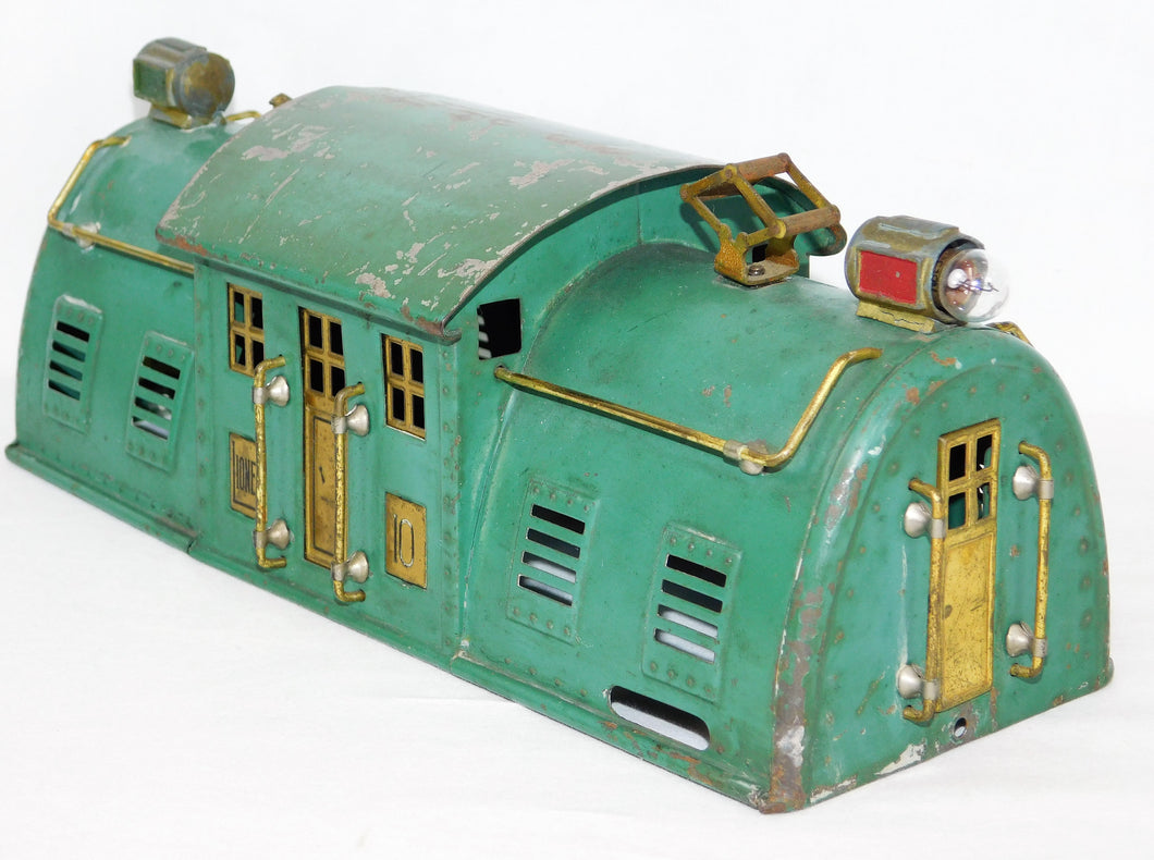 Prewar Lionel Trains SHELL ONLY #10 Standard Gauge electrc engine Peacock brass