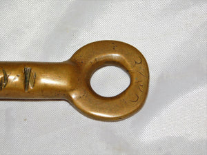 International Great Northern Brass Railroad Key I&GN