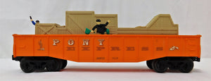 Lionel 6-26972 PONY EXPRESS Animated Gondola Chase car Cop & Hobo operating gondola