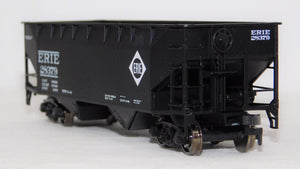 Atlas 1864 Black 2 Bay Offset Side Hopper Erie #28379 HO Scale Boxed NOS train