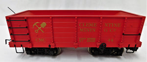 Bachmann #44 Ore Car Clementine Mining Co Wood Sided Red Freight Hopper G Scale
