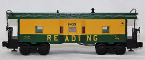 Lionel Trains 6-6439 Reading Bay Window Caboose Lighted C-7 Boxed  Green Yellow