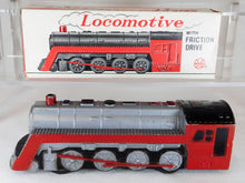 Load image into Gallery viewer, Marx Toy Steam Locomotive FRICTION toy Hong Kong UK Red/Black tin Vintage BOXED
