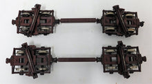Load image into Gallery viewer, LGB 45770 Set of Two disconnect log cars brown w/ Large logs &amp; drawbars G w/ Hook &amp; Loop Couplers
