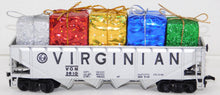 Load image into Gallery viewer, HO Scale Custom Christmas Hopper w/ Colorful Christmas Presents Virginian Holiday Tyco C7

