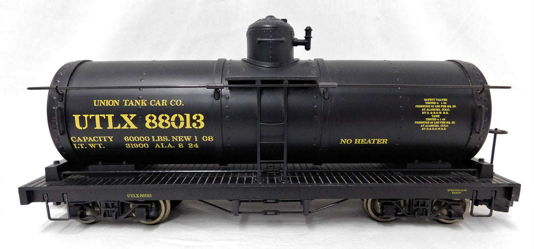 Bachmann 93465 Union Tank Car 88013 UTLX Platform G Gauge Petroleum Train 1 dome