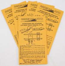 Load image into Gallery viewer, American Flyer 690 envelopes ONLY for your 690 track terminal set collectors PART
