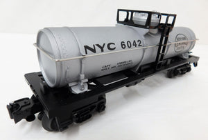 Lionel 6-26189 NYC Tank Car New York Central 6042 Silver Single Dome Rail Train
