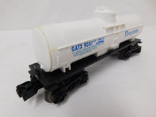 Load image into Gallery viewer, Lionel 6-9051 Firestone Tank Car Mid 1970s Train White w/ Blue Letters GATX 9051
