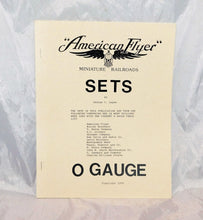 Load image into Gallery viewer, American Flyer PREWAR Guide to O Gauge SETS Book catalogued/uncatalogued Referen
