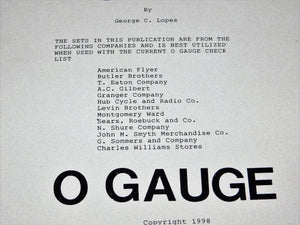 American Flyer PREWAR Guide to O Gauge SETS Book catalogued/uncatalogued Referen