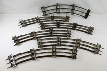Load image into Gallery viewer, IVES Standard Gauge Track Curved 6 sections w/pins Original Prewar metal Vintage
