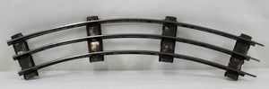 IVES Standard Gauge Track Curved 6 sections w/pins Original Prewar metal Vintage