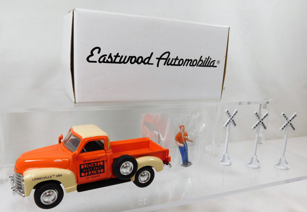 Lionel Diecast Chevrolet C3100 Truck +3 crossings, metal figure Eastwood Road De