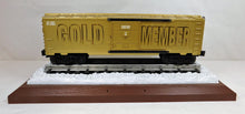 Load image into Gallery viewer, Lionel Trains 6-39218 Century Club II Gold Member Boxcar on Display Base 2001 C8
