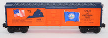 Load image into Gallery viewer, Lionel 6-7610 State of Virginia Box Car Spirit of 76 Bicentennial colony Boxed
