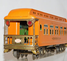 Load image into Gallery viewer, Lionel 418 431 490 Standard Gauge Passenger cars Repainted  ORANGE 18&quot; 12 wheel

