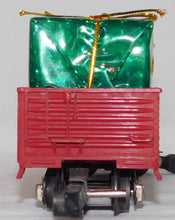 Load image into Gallery viewer, American Flyer 641 RED gondola w/ Christmas presents load Link coupler S gauge
