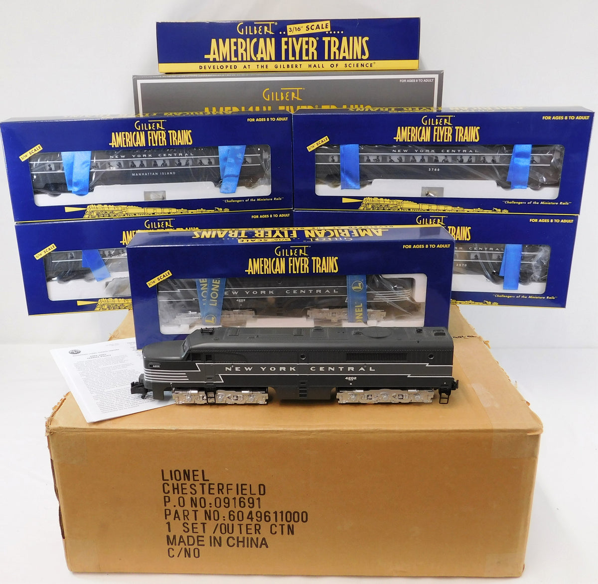American Flyer 6-49611 New York Central NYC Passenger Set PA AA + 4 st ...