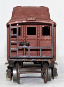 Lionel 2672 Brown NC5 Caboose 41-42 Prewar tinplate Type IV-E truck Pennsylvania