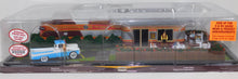 Load image into Gallery viewer, Menards 279-8322 Rocket Diner O Gauge  Smokes Lights Figures Layout Restaurant
