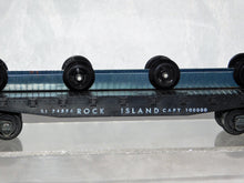 Load image into Gallery viewer, American Flyer 24556 Rock Island Flat car Transport w/ Wheel Load S Knuckle

