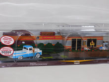 Load image into Gallery viewer, Menards 279-8322 Rocket Diner O Gauge  Smokes Lights Figures Layout Restaurant
