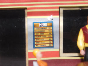 Menards 279-8322 Rocket Diner O Gauge  Smokes Lights Figures Layout Restaurant