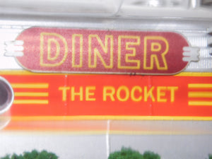 Menards 279-8322 Rocket Diner O Gauge  Smokes Lights Figures Layout Restaurant