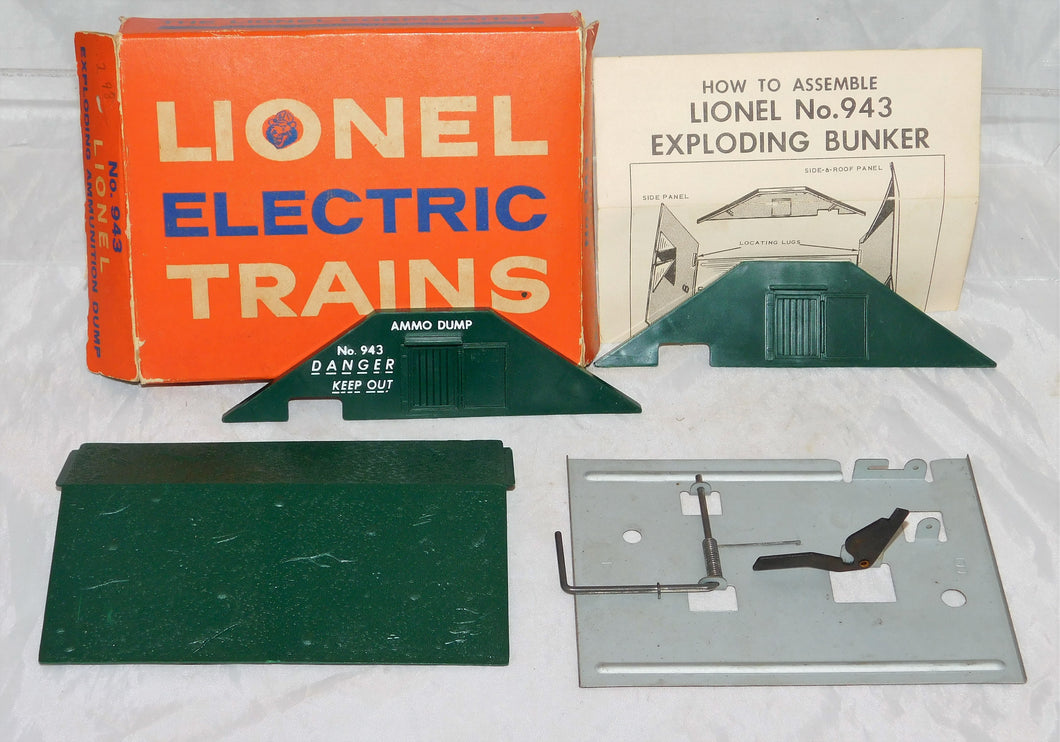 Lionel 943 Exploding Bunker O Gauge Ammo Dump SepSaleBox BOXED Postwar Accessory
