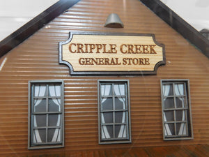 Menards O Gauge Cripple Creek General Store #279-8306 Lights Figures Layout C10