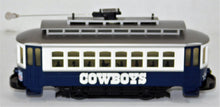 Load image into Gallery viewer, MTH Trains 30-4165-1 Dallas Cowboys Trolley Set RTR 2006 w/track transformer C-8
