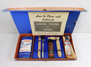 Lionel 927 CLEAN POSTWAR Boxed Lubricating Maintenance Kit w/Instrct + BLUE tin