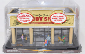 Menards 2750616 O Gauge Grandpa Jack's Hobby Shop C9+ Train layout building lit