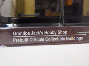 Menards 2750616 O Gauge Grandpa Jack's Hobby Shop C9+ Train layout building lit