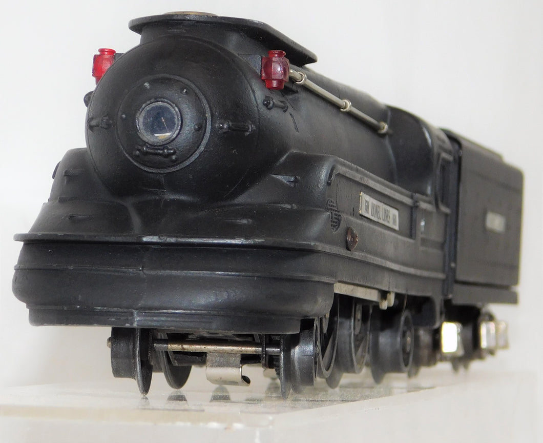 LIONEL Prewar 1688 Streamlined 2-4-2 steam engine & tender 1930s Black Torpedo +1689T