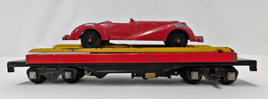 American Flyer 715 Unloading flat car RED Manoil #708 convertible car Works 1948