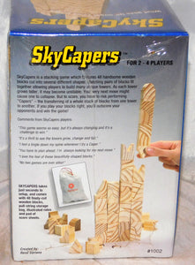 SkyCapers Building Block game 1995 Winning Moves #1002 Wood Stacking SEALED NEW