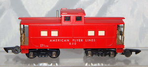 American Flyer Lines 630 Red Painted Lighted Caboose 1953 Link AFL Scarce S