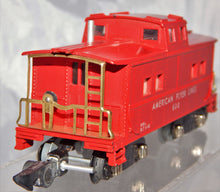 Load image into Gallery viewer, American Flyer Lines 630 Red Painted Lighted Caboose 1953 Link AFL Scarce S
