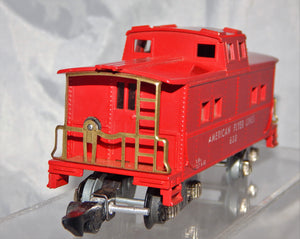 American Flyer Lines 630 Red Painted Lighted Caboose 1953 Link AFL Scarce S