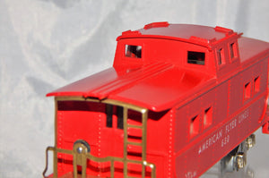 American Flyer Lines 630 Red Painted Lighted Caboose 1953 Link AFL Scarce S