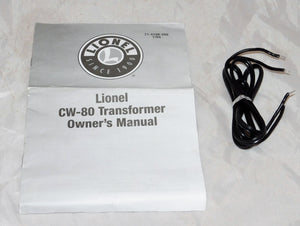Lionel CW-80 80 watt transformer perfect for your O set 6-14198 power pack C8/9 in Separate Sale Orange Box