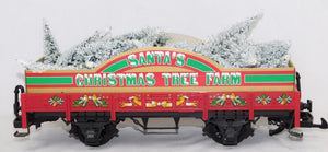 LGB 42130 The Christmas Train Santa's Tree Farm Gondola frostd tree load G scale