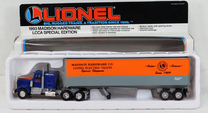 Lionel 6-52025 Madison Hardware Tractor Trailer Special LCCA Die Cast Truck O