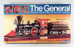 Fundimensions 12170 4-4-0 General Steam Locomotive KIT 1/25 Civil War 19th Century Sealed 1980 MPC