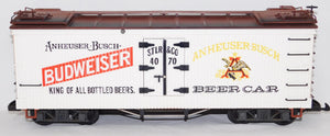 LGB 4070 Budweiser Beer Woodside Reefer Refrigerator Car G gauge Bud C-6