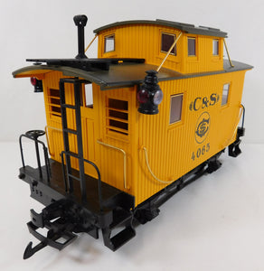 LGB 4065 Colorado & Southern C&S bobber Caboose w/ lanterns G gauge Yellow train