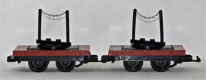 LGB 4050 TWO Runge Wagons Flats Work Train Construction Maintenance G